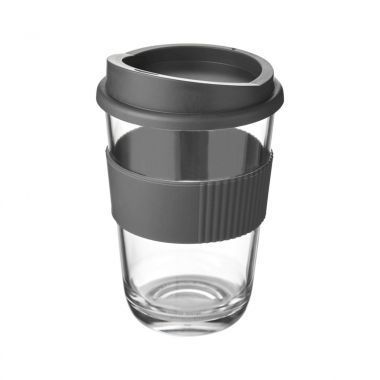 Grijze Coffee to go beker | Transparant | 300 ml