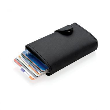 Zwarte RFID kaarthouder | Aluminium