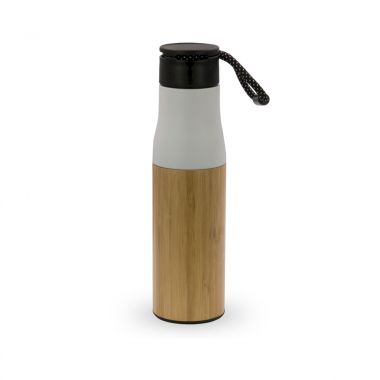 Witte Thermofles | Bamboe | 500ml