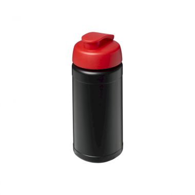 Zwart /  rood Gekleurde drinkfles | 500 ml