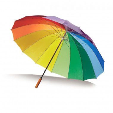 Multicolor Regenboog paraplu | 130 cm