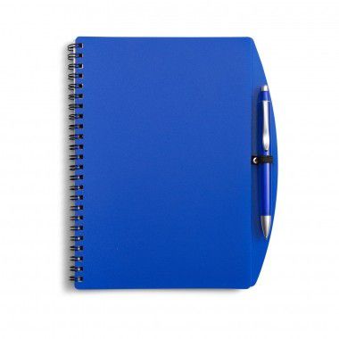 Blauwe A5 notitieboekje bedrukt