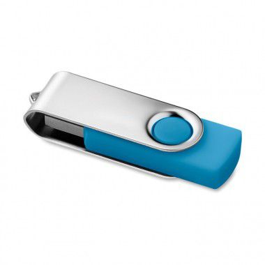 Lichtblauwe USB stick aanbieding 1GB