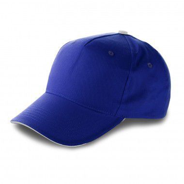 Blauwe Katoenen cap | Klittenband