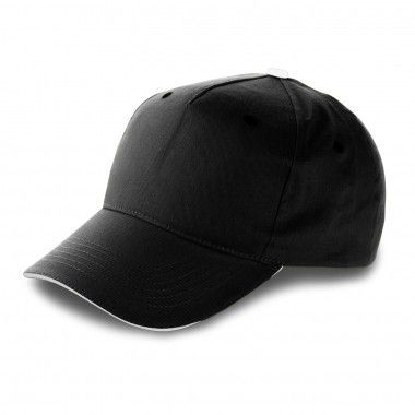 Zwarte Katoenen cap | Klittenband