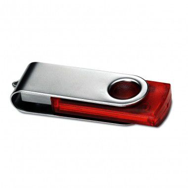 Rode USB stick transparant 8GB