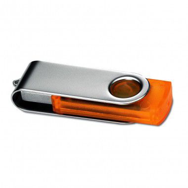 Oranje USB stick bedrukken 16GB