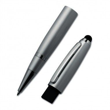Zilvere USB pen | Touch | 4GB