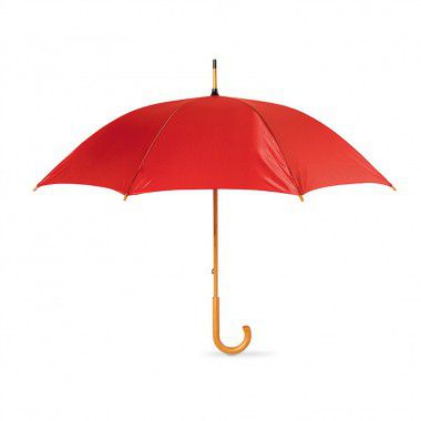 Rode Paraplu bedrukken | Houten handvat