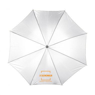 Witte Klassieke paraplu | Gekleurd