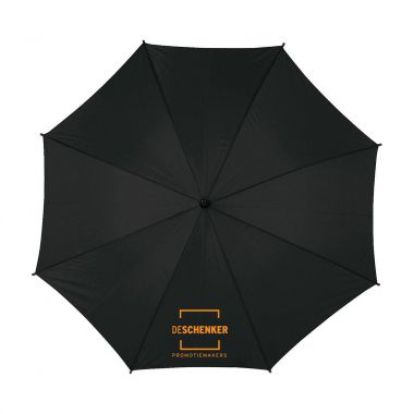 Zwarte Klassieke paraplu | Gekleurd