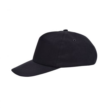 Zwarte Promotie cap | Katoen | Druksluiting