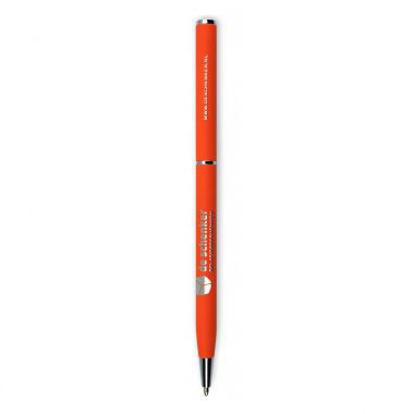 Oranje Metalen pennen bedrukken