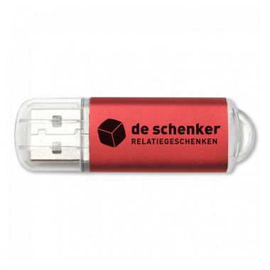 Rode USB stick bedrukken 2GB