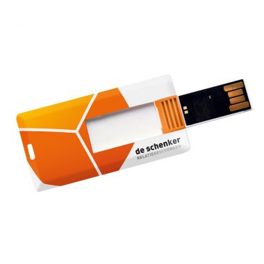 Witte USB creditcard | Mini | 4GB