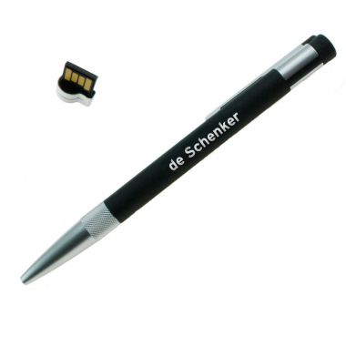 Zwarte USB pen | 2GB