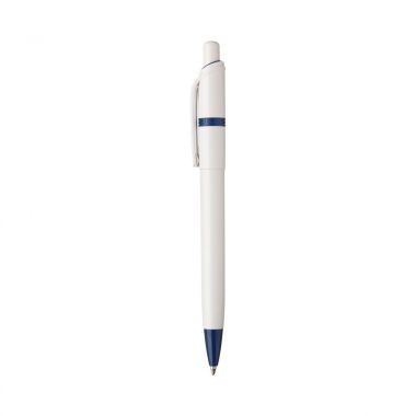 Donkerblauwe Witte pen | Gekleurde details