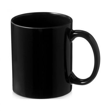 Zwarte Koffiemok klassiek | 330 ml