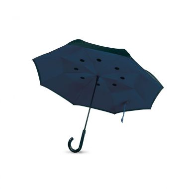 Koningsblauw Paraplu met logo | Omkeerbaar | 58 cm