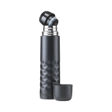 Zwarte RVS thermosfles | Design | 500 ml