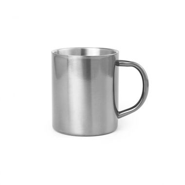 Zilvere Koffiemok metaal | 280 ml