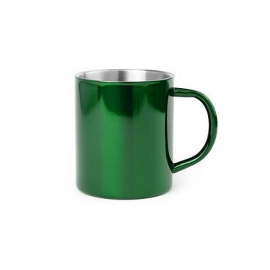 Groene Koffiemok metaal | 280 ml