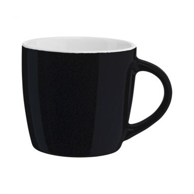 Zwarte Koffiemok | Gekleurde buitenzijde | 350 ml