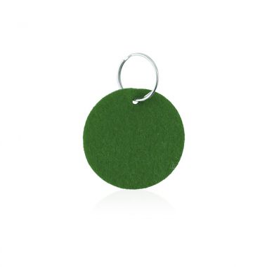 Groene Vilten sleutelhanger | Gekleurd
