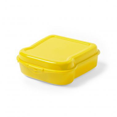Gele Lunchbox bedrukken | Veiligheidsslot