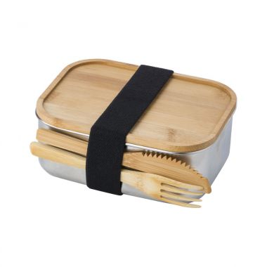 RVS lunchbox | Bamboe deksel